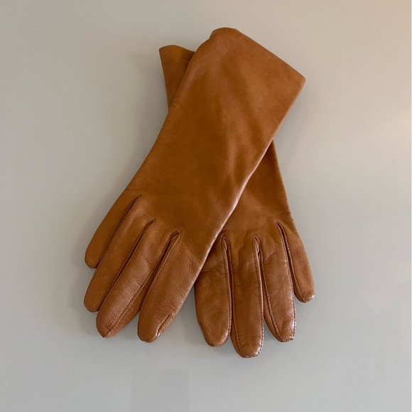 Source Unknown Accessories - LEATHER GLOVES | Brown size small size 7 soft leather gloves